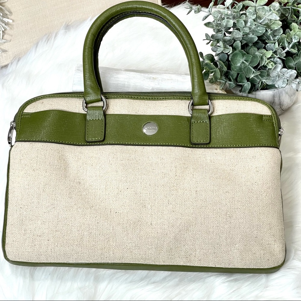 🌟SOLD KNOMO Tote SLEEK Crossbody Handbag Professional looking READY FOR BUSneat - Picture 3 of 16